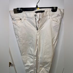 Banana Republic 32x32 Slim Fit White Jeans